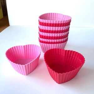 Cupcake Hearts Silicone Baking Wilton Set of 11